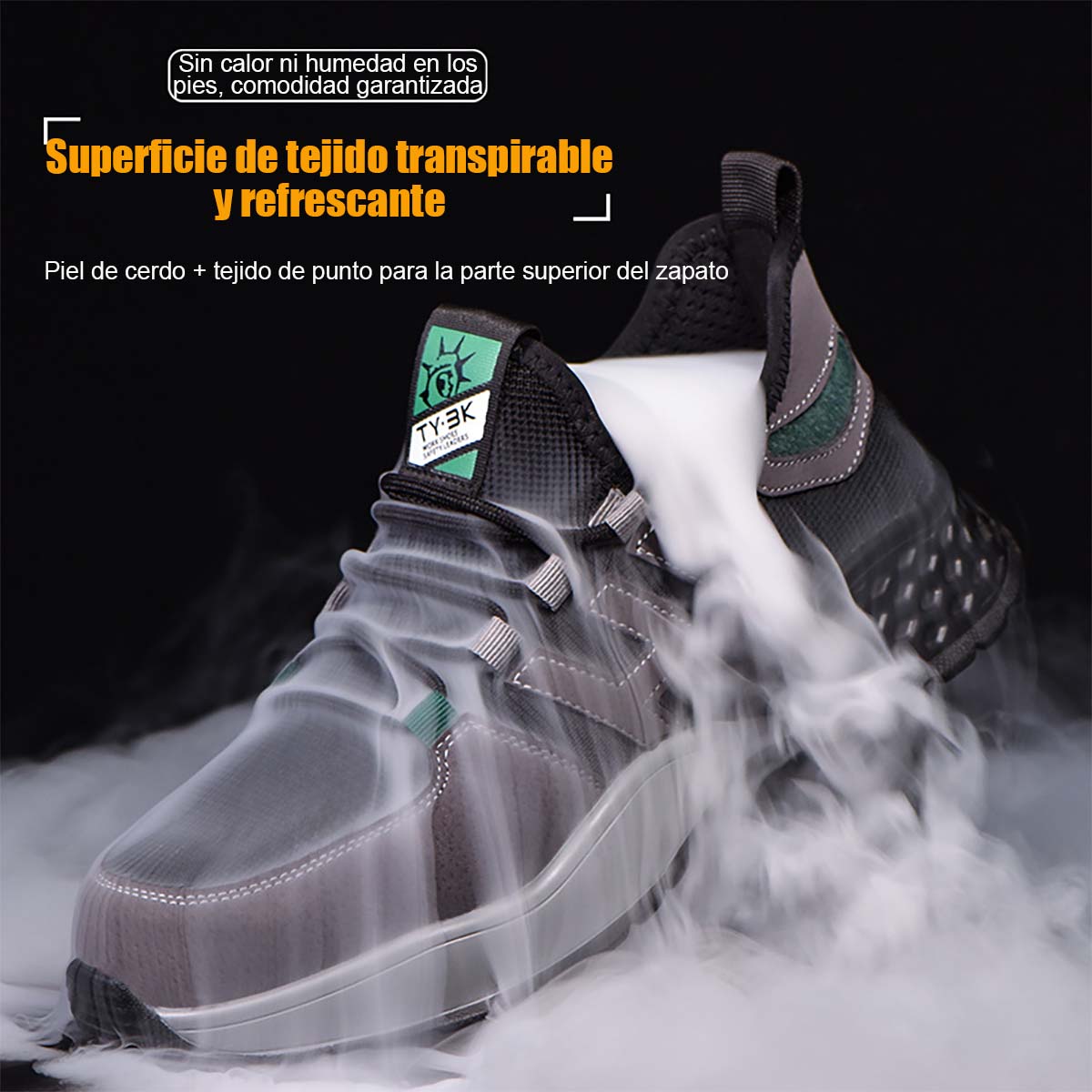 Zapatos de trabajo transpirables, nuevos modelos de seguridad, con punta de acero, resistentes a impactos y perforaciones, antideslizantes, zapatos de protección laboral.