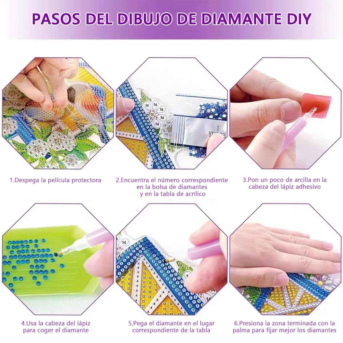 El nuevo calendario de mesa de diamantes 2026, pintura de diamantes hecha a mano, calendario de dibujos animados con cristales adhesivos.