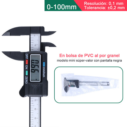Calibrador digital de alta precisión con pantalla numérica, electrónico para joyería y artesanía, mini cinta métrica digital de plástico, marca Shengtaixin.