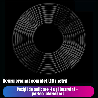 Bandă de protecție anticoliziune pentru ușa auto, protecție laterala anti-zgârieturi, bandă adezivă lucioasă pentru protecție.