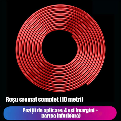 Bandă de protecție anticoliziune pentru ușa auto, protecție laterala anti-zgârieturi, bandă adezivă lucioasă pentru protecție.