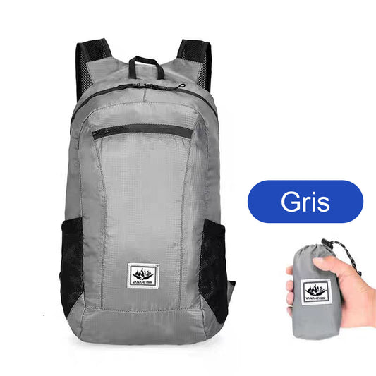 Mochila plegable para ciclismo al aire libre, de gran capacidad, ligera y deportiva, ideal para viajes y aventuras.