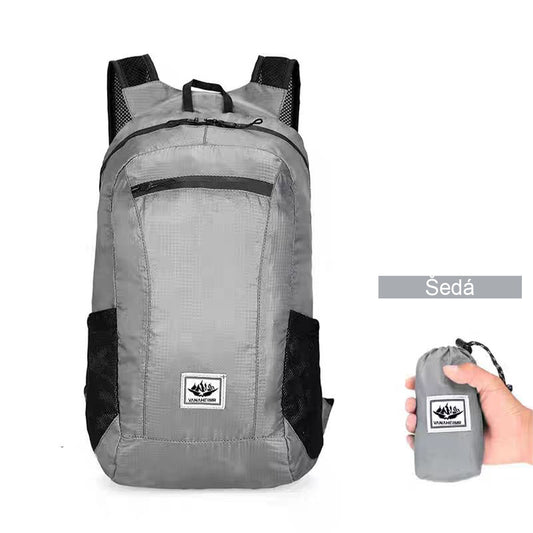 Skládací cyklistický batoh, velkokapacitní, lehký, sportovní a cestovní, outdoor provedení.