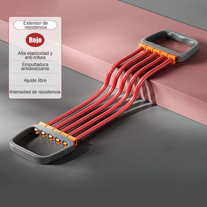 Cuerda de resistencia para entrenar la espalda, tensor en 8, banda elástica para abrir dorsales, estiramiento de espalda bonita, cuerda para entrenar pectorales y hombros.