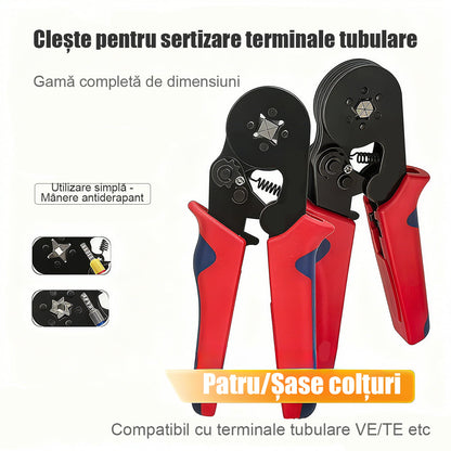 Clește de presat capete terminale tubulare tip european