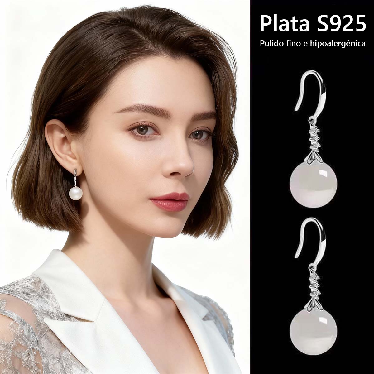 Pendientes naturales de ágata azul, blanca y verde para mujer, con baño de plata 925, circonitas, colgantes de cornalina roja y adornos de citrina.