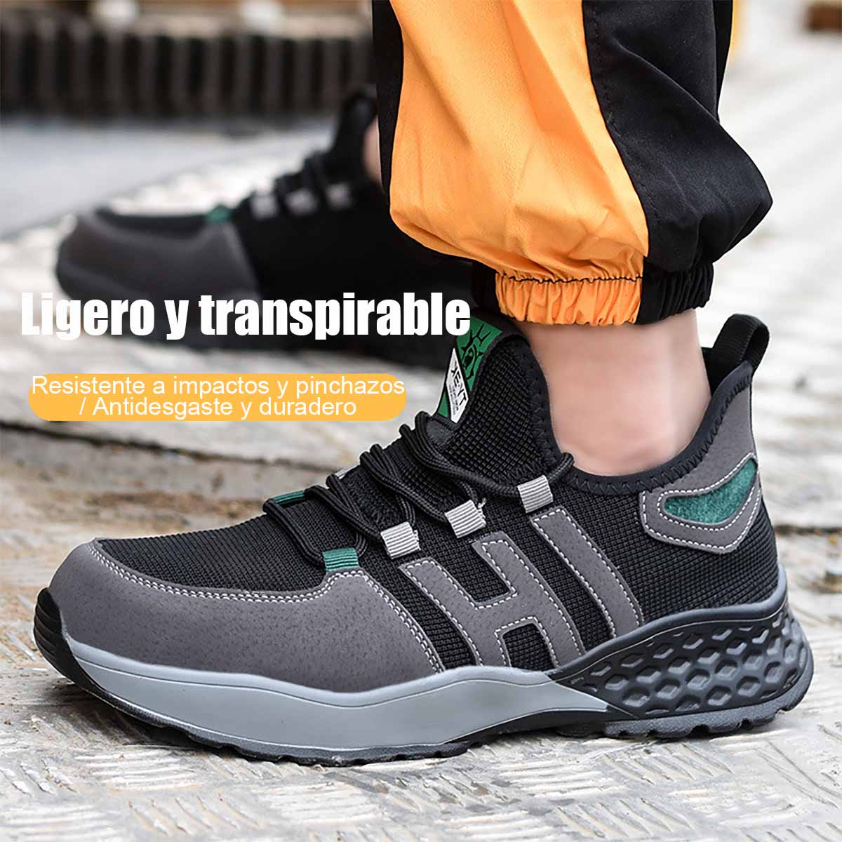 Zapatos de trabajo transpirables, nuevos modelos de seguridad, con punta de acero, resistentes a impactos y perforaciones, antideslizantes, zapatos de protección laboral.