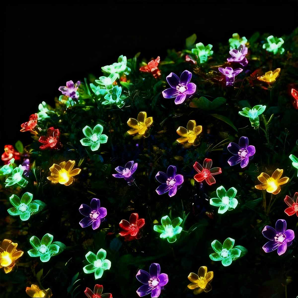 LED burbuja de luz solar, luces decorativas para exteriores, impermeables, perfectas para camping y jardines, con luces intermitentes.