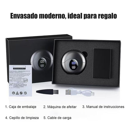 Mini y portátil, el explosivo rasurador eléctrico en forma de platillo volante para hombres, dejando la piel súper limpia; regalo ideal para cualquier festividad.