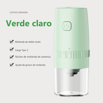 Molino de café eléctrico portátil, molinillo de café doméstico, molino automático pequeño, molinillo de granos para cereales y legumbres, máquina de molienda en seco