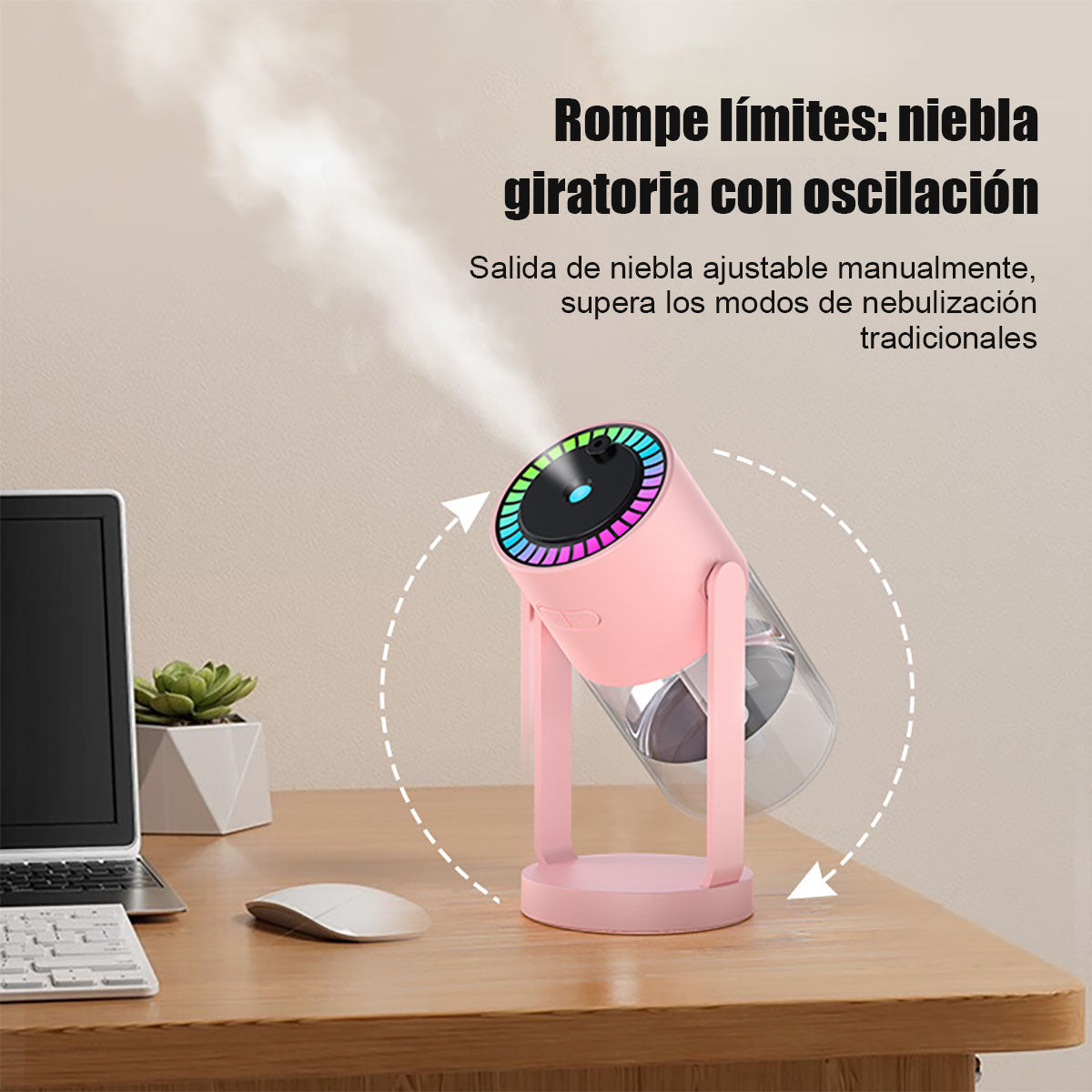 Nuevo humidificador con proyección de cielo estrellado, humidificador ultrasónico USB para automóvil, humidificador de aire doméstico, nebulizador de agua