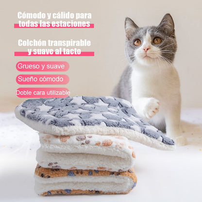 Alfombra para mascotas de temporada otoño-invierno, modelo abrigado y extra-grueso, manta/moqueta/cama suave para gatos y perros.