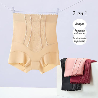 Novedad en pantalón moldeador de lujo – cintura alta con encaje, cincha la cintura, levanta los glúteos, controla el abdomen de forma efectiva y no se enrolla.