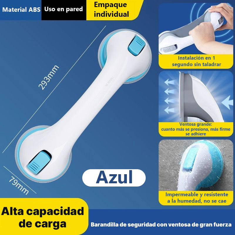 **Barra de apoyo para baño con ventosa | Pasamanos para ducha y aseo, uso doméstico**