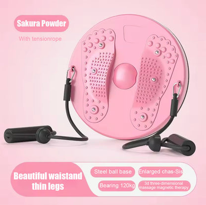 Cuerda de tracción magnética para adelgazar, disco de torsión para cintura, equipo de fitness para abdomen, aparato de ejercicios para oficina.