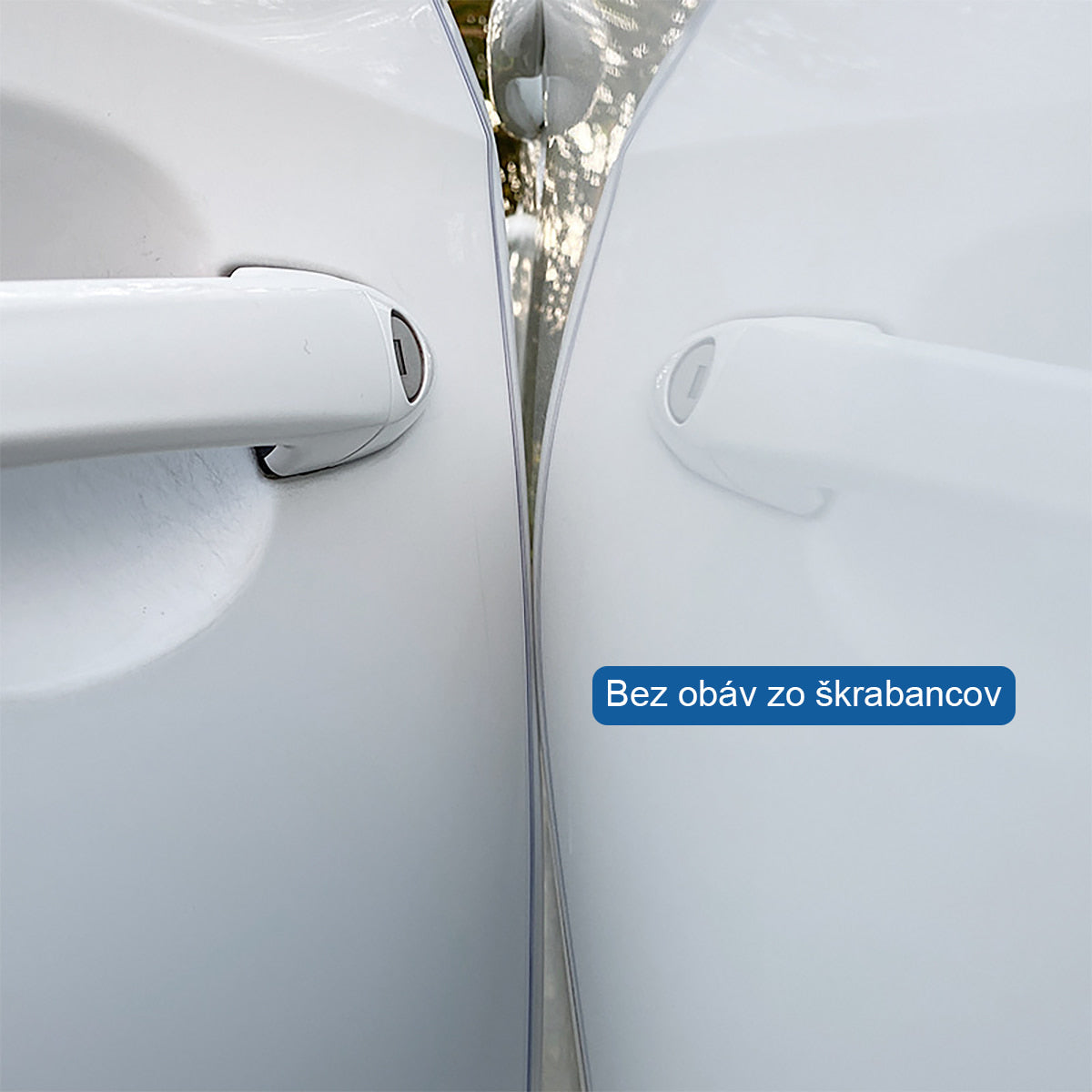 Ochranná páska na dvere proti nárazom, proti poškriabaniu a odreninám, lesklý povrch