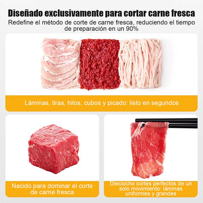 ¡Éxito en casa! Cortador manual de carne, rebanas finas y trozos de carne fácilmente