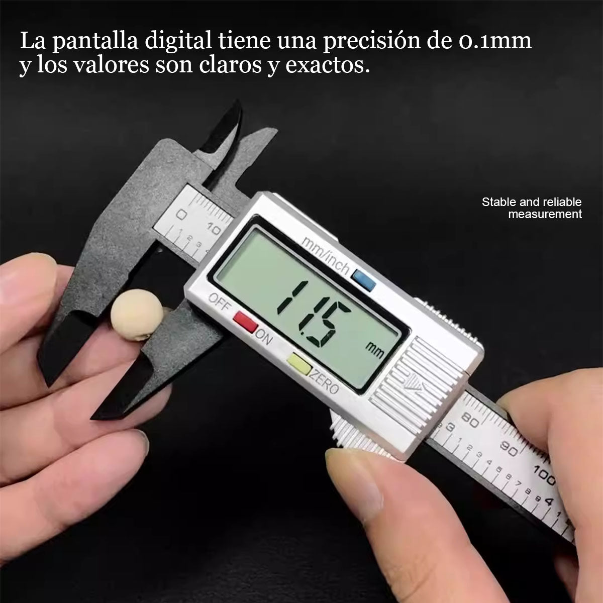 Calibrador digital de alta precisión con pantalla numérica, electrónico para joyería y artesanía, mini cinta métrica digital de plástico, marca Shengtaixin.