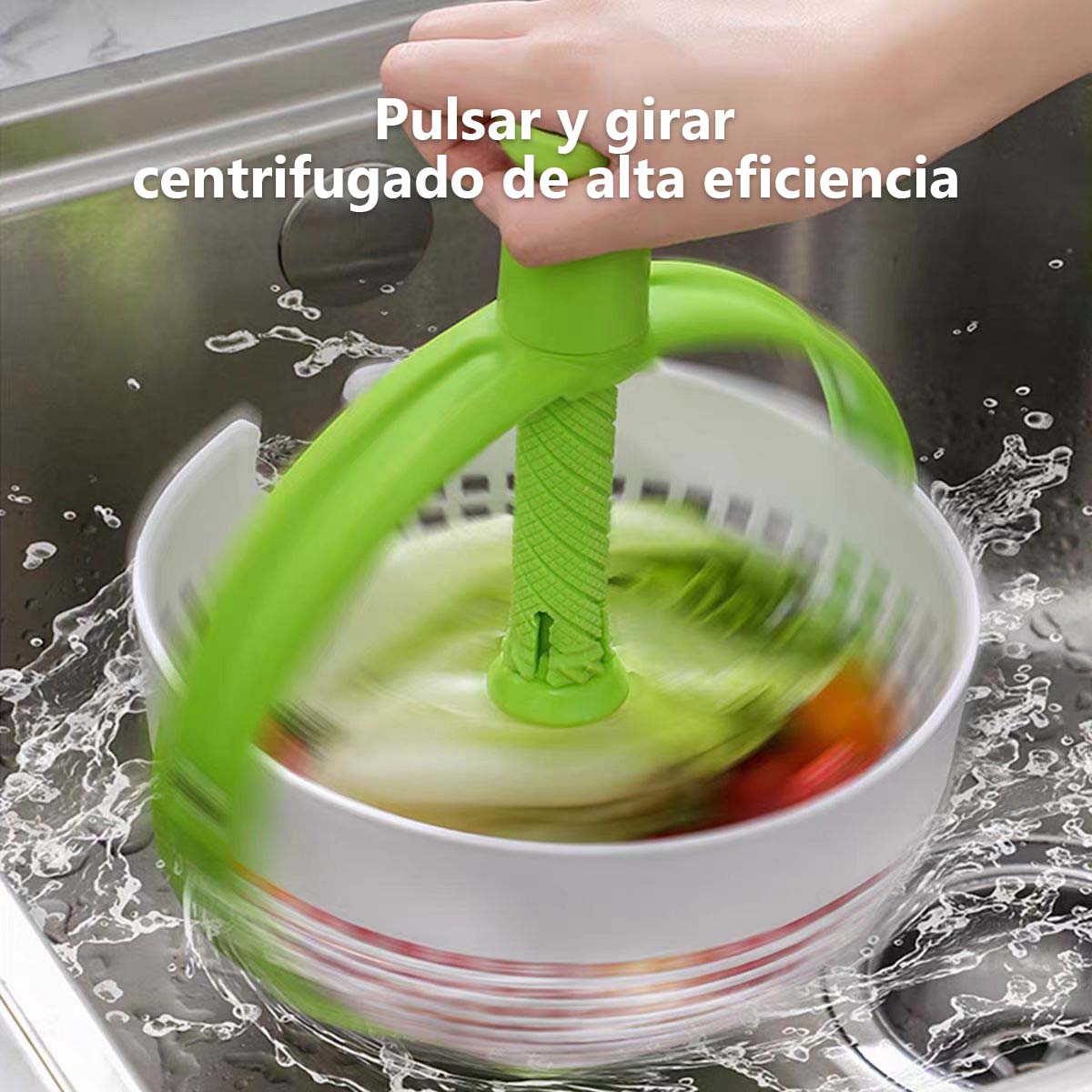 Nuevo Salad Spinner, centrifugadora para ensaladas, limpiador de verduras de cocina, cesta centrífuga para escurrir agua
