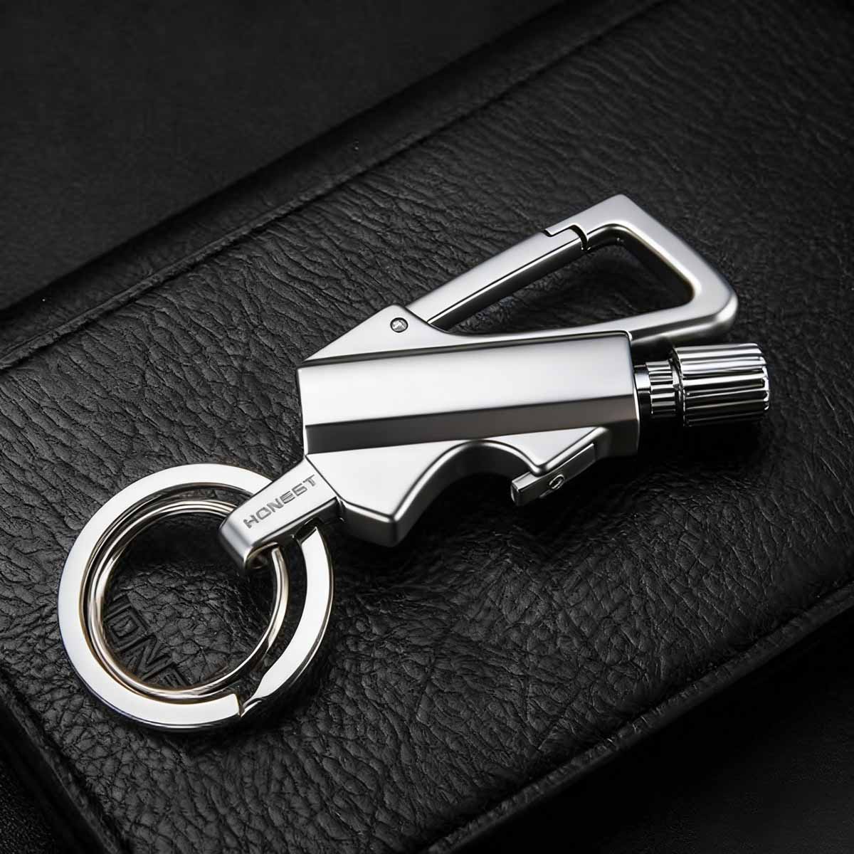 Encendedor de queroseno multifuncional, fósforo reutilizable, llavero portátil, abrebotellas.