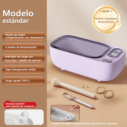 **Lavadora ultrasónica para limpiar gafas, joyas, férulas dentales, joyería y lentes de contacto, de gran capacidad para uso doméstico.**