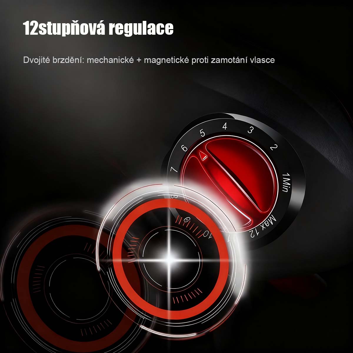 Bezpečnostní kovový černo-červený naviják s kapkovitou cívkou, set prutu na přívlač, daleké náhozy, naviják na lov z mostu a na člunu, speciálně pro lov parmy.