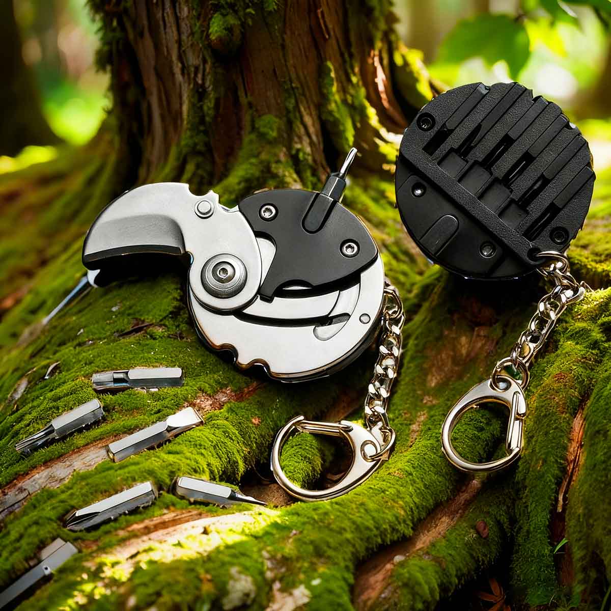 Herramienta EDC mini: Cuchillo plegable para frutas, afilado y portátil para llevar en llaves