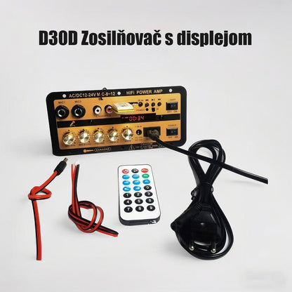12V Bluetooth zosilňovač s kartou 24V vysoko výkonný zosilňovač, základná doska zosilňovača do auta
