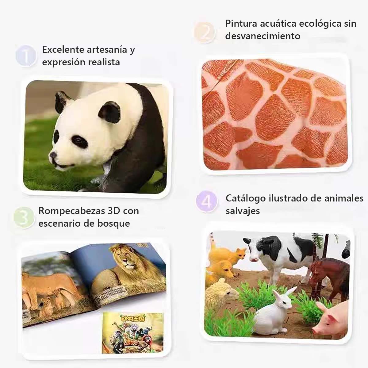 "Juguete de modelo de leopardo realista, modelo de zoológico para niños, juguete educativo de dinosaurio Triceratops de gran tamaño, ideal como regalo de cumpleaños."