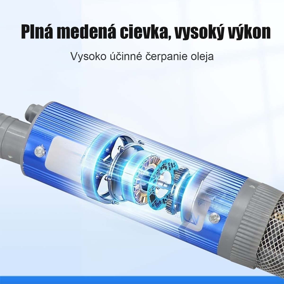 Nový akumulátorový olejové čerpadlo Denacchi 21 V, dvojúčelové (olej/voda) s lítium-ion batériou.