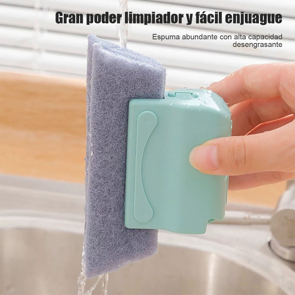 Cepillo limpiador para ranuras, esquinas y canales de ventanas