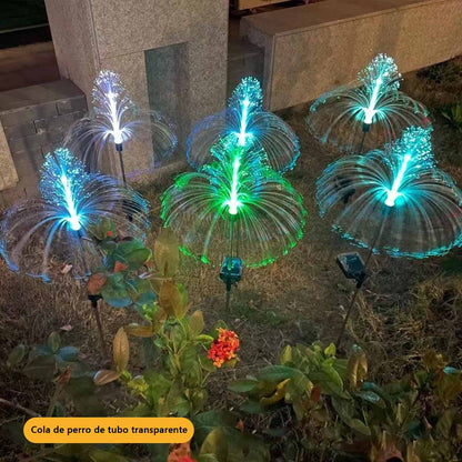 Linterna Solar de Medusa - Efecto Luz Fireworks para Decorar tu Jardín Mágico
