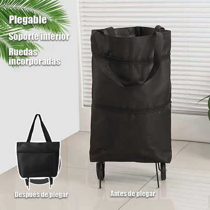 Carrito portátil para compras, carro plegable con ruedas, ligero, apto para uso doméstico y para recoger paquetes.、