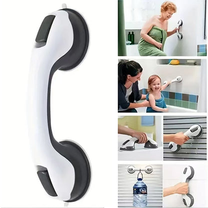 **Barra de apoyo para baño con ventosa | Pasamanos para ducha y aseo, uso doméstico**