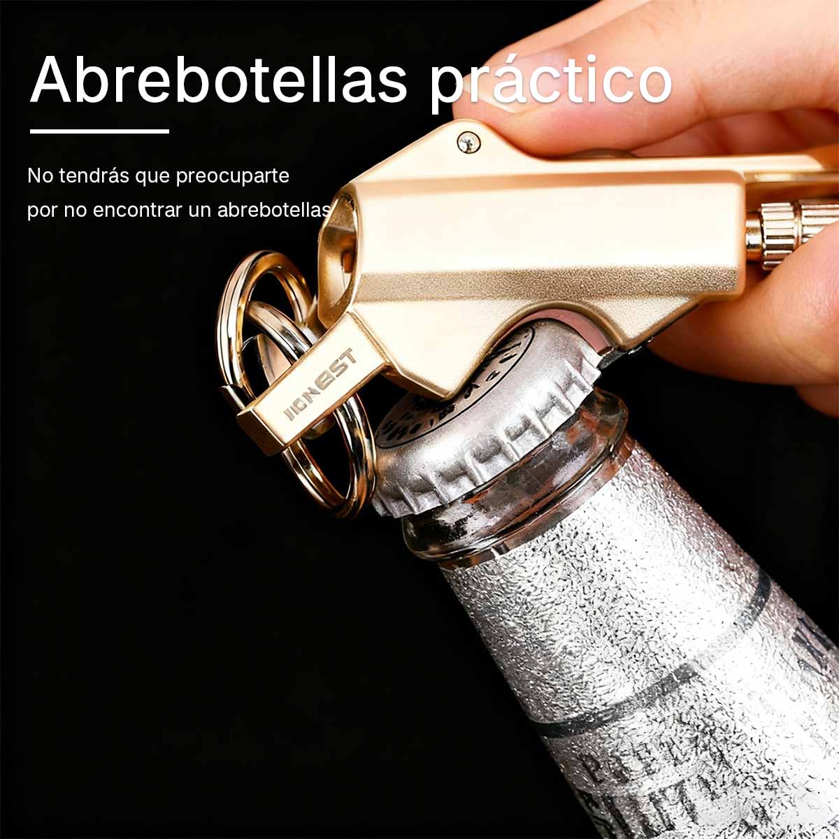Encendedor de queroseno multifuncional, fósforo reutilizable, llavero portátil, abrebotellas.
