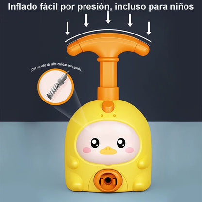 "Juguete de coche de aire dinámico, balón de aire para niños, juguete educativo con bomba de aire, regalo ideal para bebés y niños. ¡Un éxito en las redes sociales!"