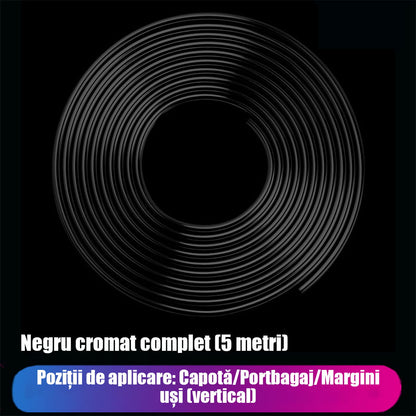 Bandă de protecție anticoliziune pentru ușa auto, protecție laterala anti-zgârieturi, bandă adezivă lucioasă pentru protecție.