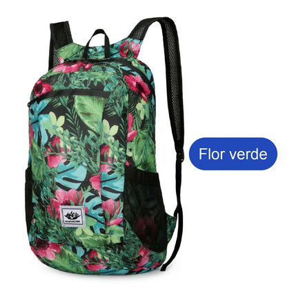 Mochila plegable para ciclismo al aire libre, de gran capacidad, ligera y deportiva, ideal para viajes y aventuras.