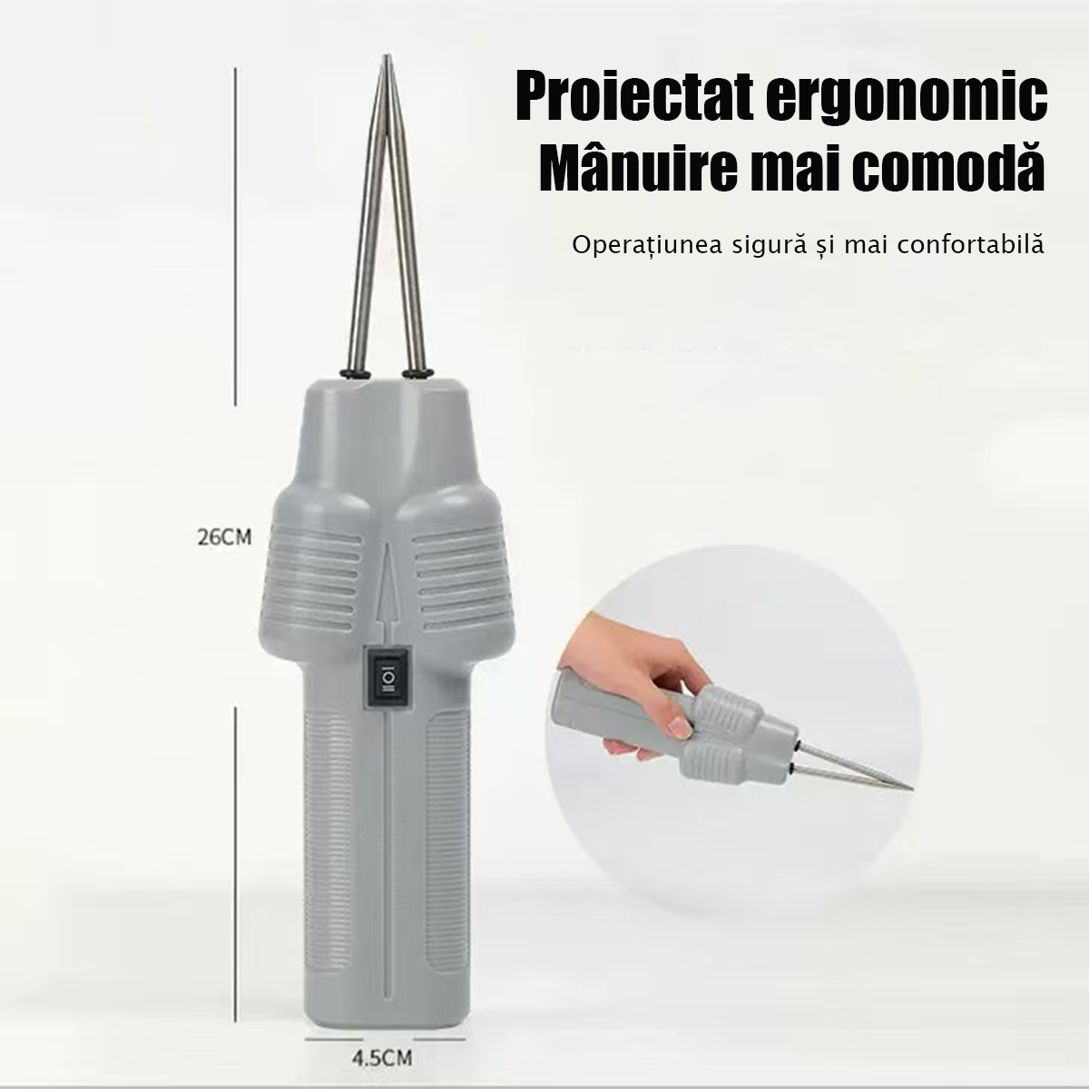 Dispozitiv electric portabil pentru smulgerea penelor de păsări