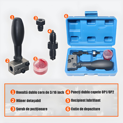 Instrument de dilatare / calibrare pentru tuburi: frână, ulei, AC – cap „ciupercă”