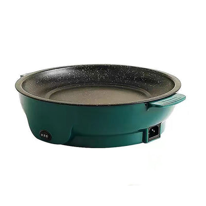 Parrilla eléctrica mini todo en uno para comida para llevar, sartén eléctrica doméstica portátil, antiadherente y sin humo.