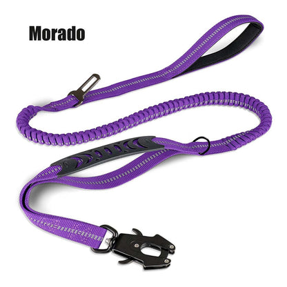 "Correa para perros medianos y grandes para coche, antiescape, antiexplosión, retráctil con amortiguación, cómoda y segura."