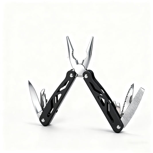 Alicates multifuncionales plegables, herramientas portátiles de acero inoxidable, pelacables, alicates eléctricos EDC y alicates para exteriores.