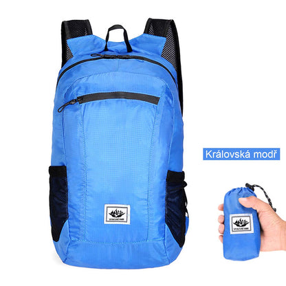 Skládací cyklistický batoh, velkokapacitní, lehký, sportovní a cestovní, outdoor provedení.