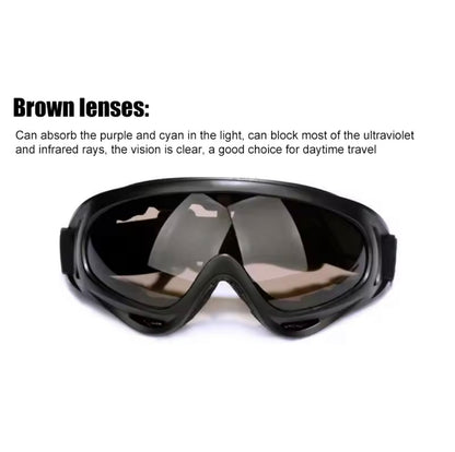 Ochelari de protecție împotriva vântului X400, unisex, pentru sport, schi, motocicletă, ciclism și activități în aer liber – model pentru adulți și copii