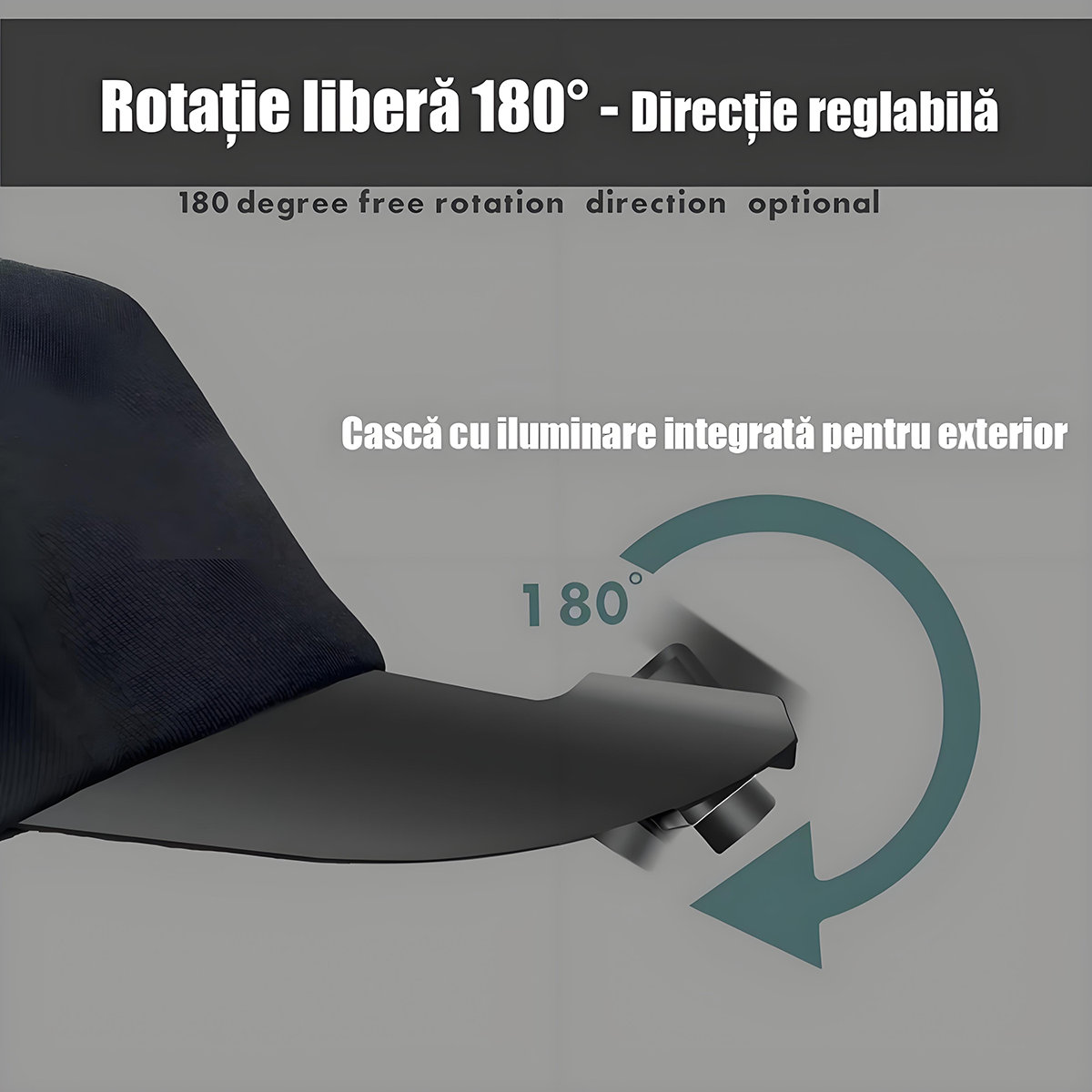 Șapcă inteligentă cu LED integrată, lampă pentru pescuit nocturn în aer liber, lampă pentru momeală, încărcare convenabilă, autonomie îndelungată