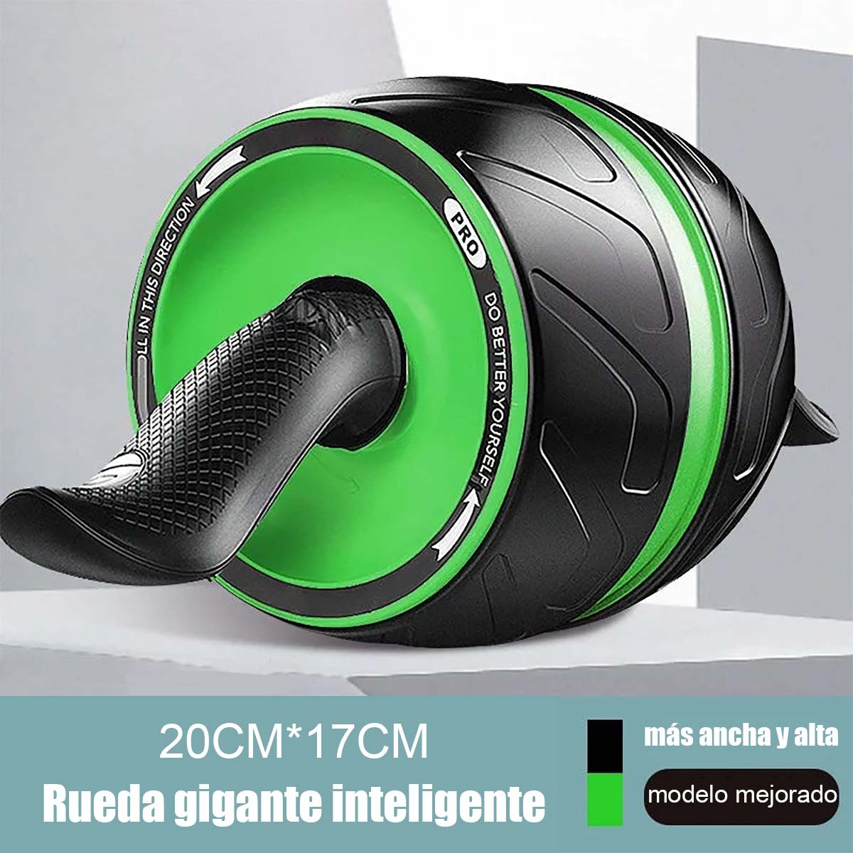 Rueda abdominal de retorno automático para principiantes, rodillo silencioso de entrenamiento de abdominales para uso doméstico.