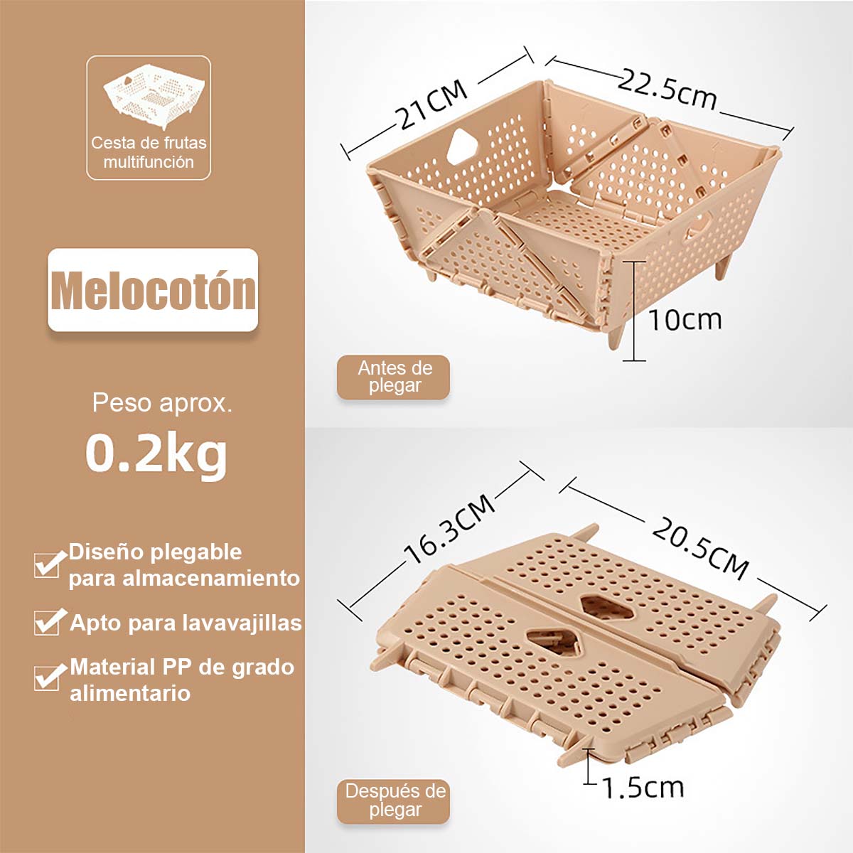 Nueva bandeja plegable para lavar verduras y frutas, canasta colador, estante de drenaje para el borde del fregadero de cocina, ¡tu ayudante perfecto para lavar frutas y verduras!