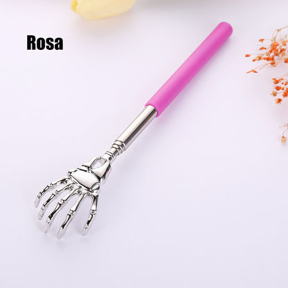 Rascador telescópico de acero inoxidable — masajeador doméstico, práctico “no necesito ayuda”, ideal para personas mayores.